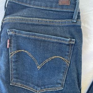 Levis - Dark Blue Denim Stretch, Skinny, Size 25